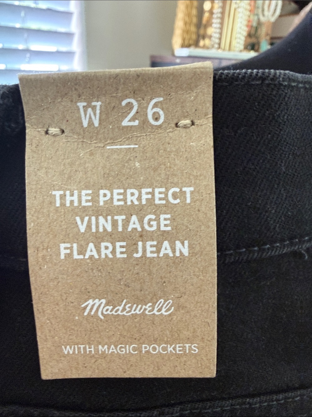 NWT Madewell Black The Perfect Vintage Flare Boho Hippie Denim Jeans - Picture 4 of 6